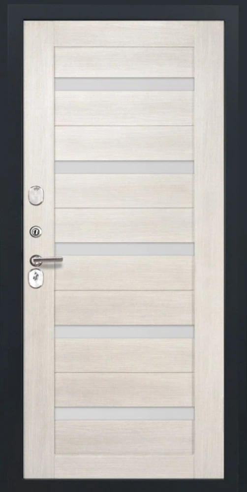 Входная дверь ДвериПРО Rosna СБ-1 (ст. белое, 16мм, беленый дуб) DPRO204797 внутренняя сторона