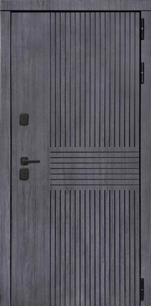 Входная дверь ДвериПРО Берген СБ-3 Листв. бел. (21 Беленый дуб) DPRO227894 внешняя сторона