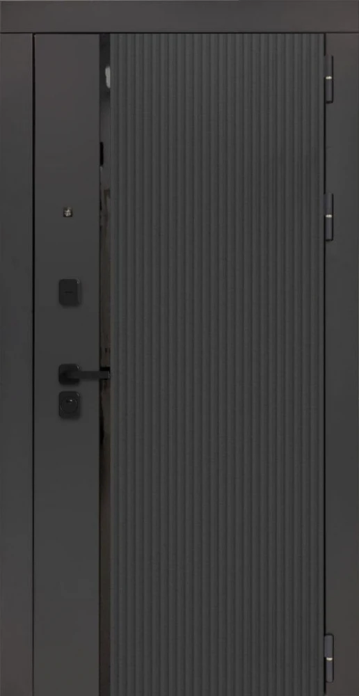 Входная дверь ДвериПРО Модель 3КЛ-1009 ФЛ-30 Веллуто бьянко DPRO228324 внешняя сторона